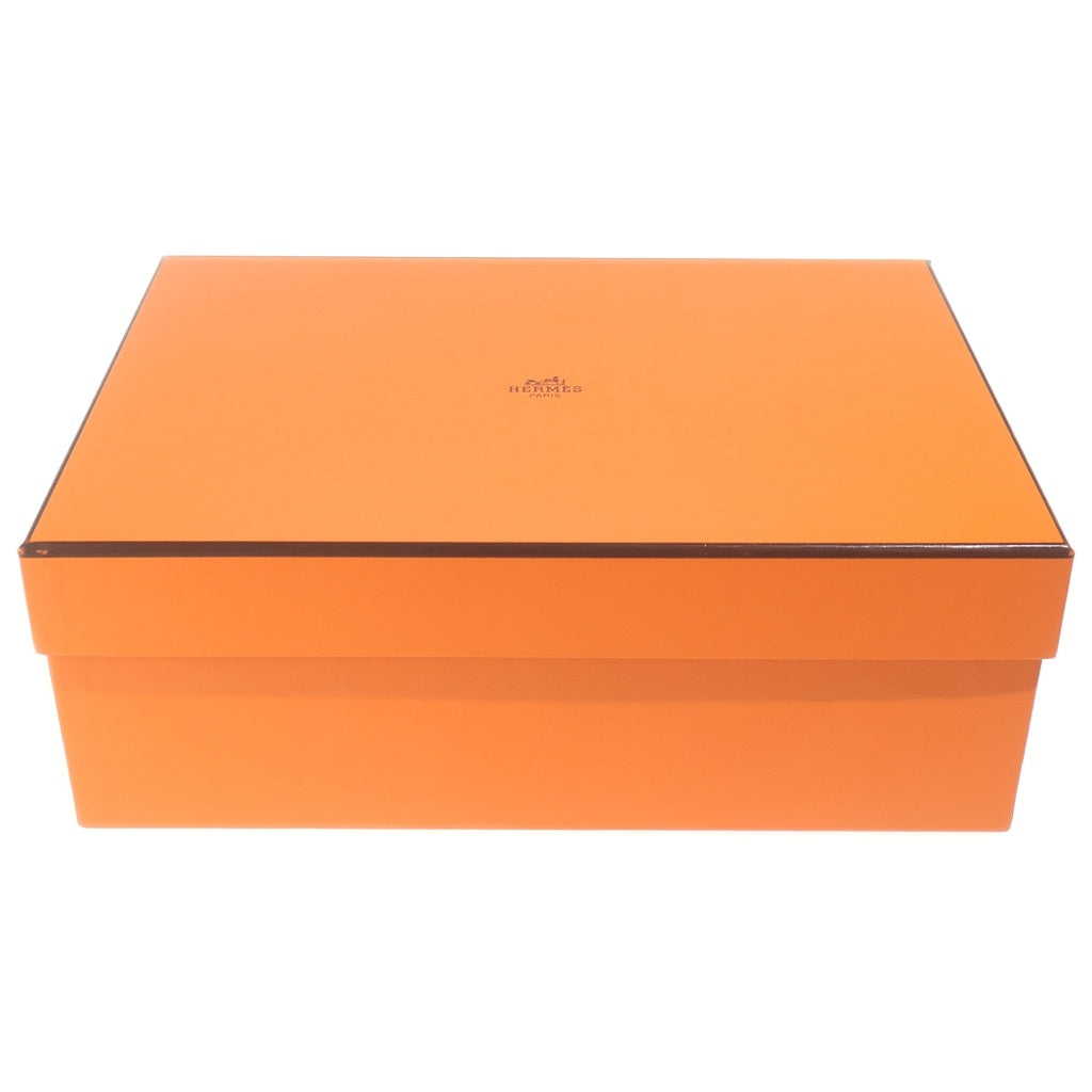 HERMES(エルメス) レジェンド Hロゴ レザー シルバー金具 アンクルストラップ ヒールサンダル シューズ #36 1/2 ブラック レディース