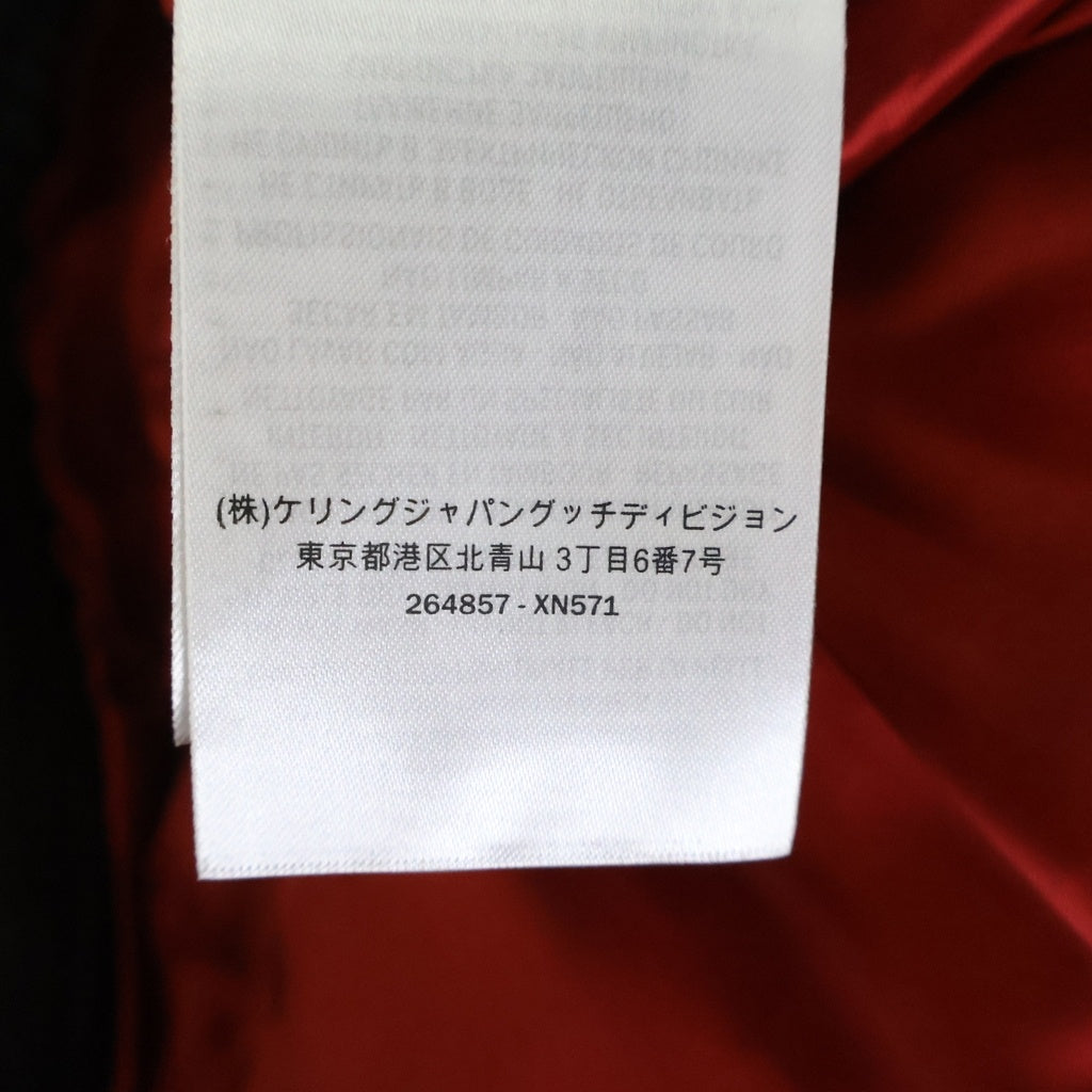 GUCCI(グッチ) シングルライダースジャケット シープスキン レザー ジャケット #48 ブラック 264857