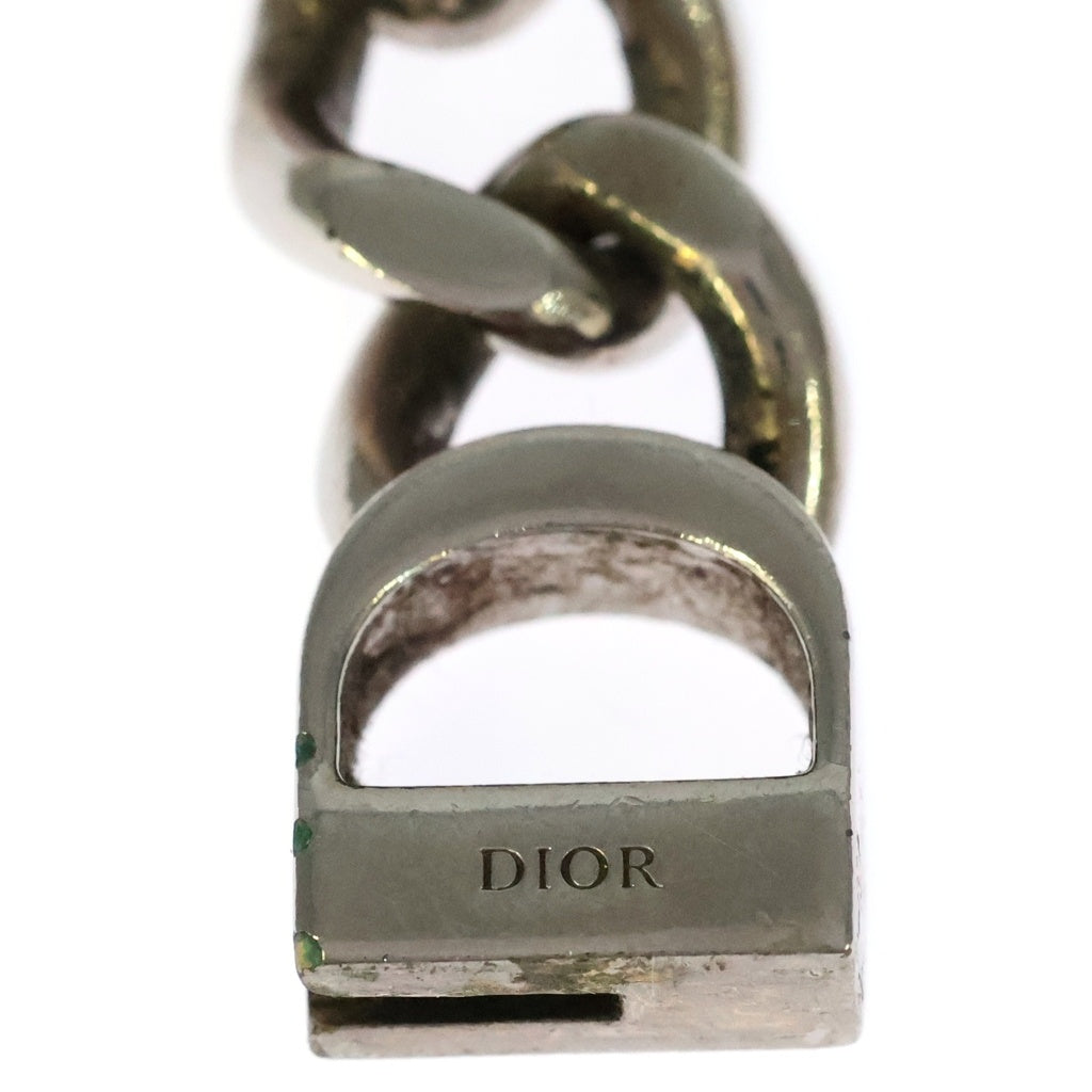 Christian Dior(クリスチャンディオール) CD アイコン チェーンリンク ネックレス チョーカー シルバー