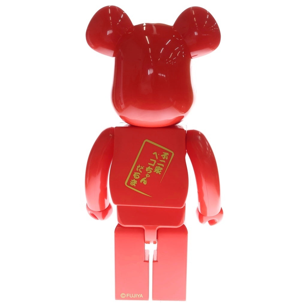 BE@RBRICK(ベアブリック) ×不二家 達磨 ペコちゃん 1000% フィギュア 人形 レッド