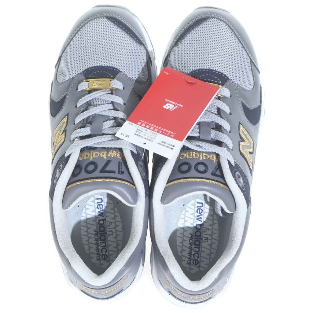 New Balance(ニューバランス) CM1700NJ レザー メッシュ ローカットスニーカー グレー US8/26cm