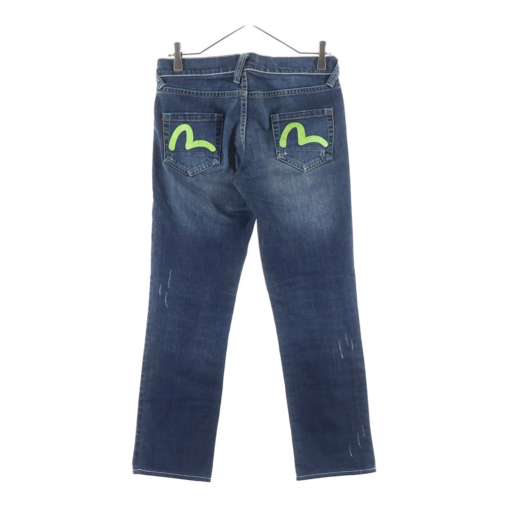 EVISU(エビス) カモメペイント デニムパンツ ジーンズ インディゴ レディース