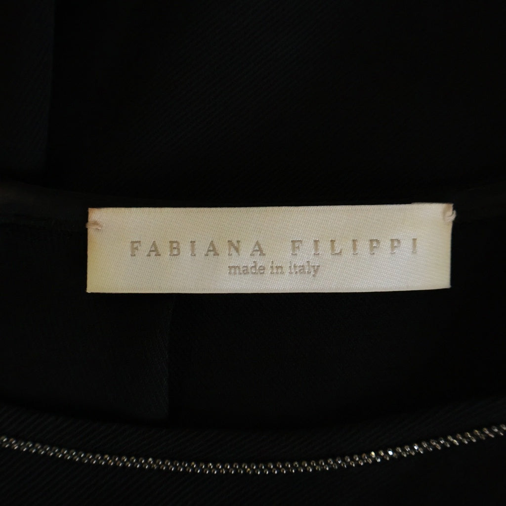 NO BRAND(ノーブランド) FABINA FILLIPPI ブラウス ブラック#XS レディース