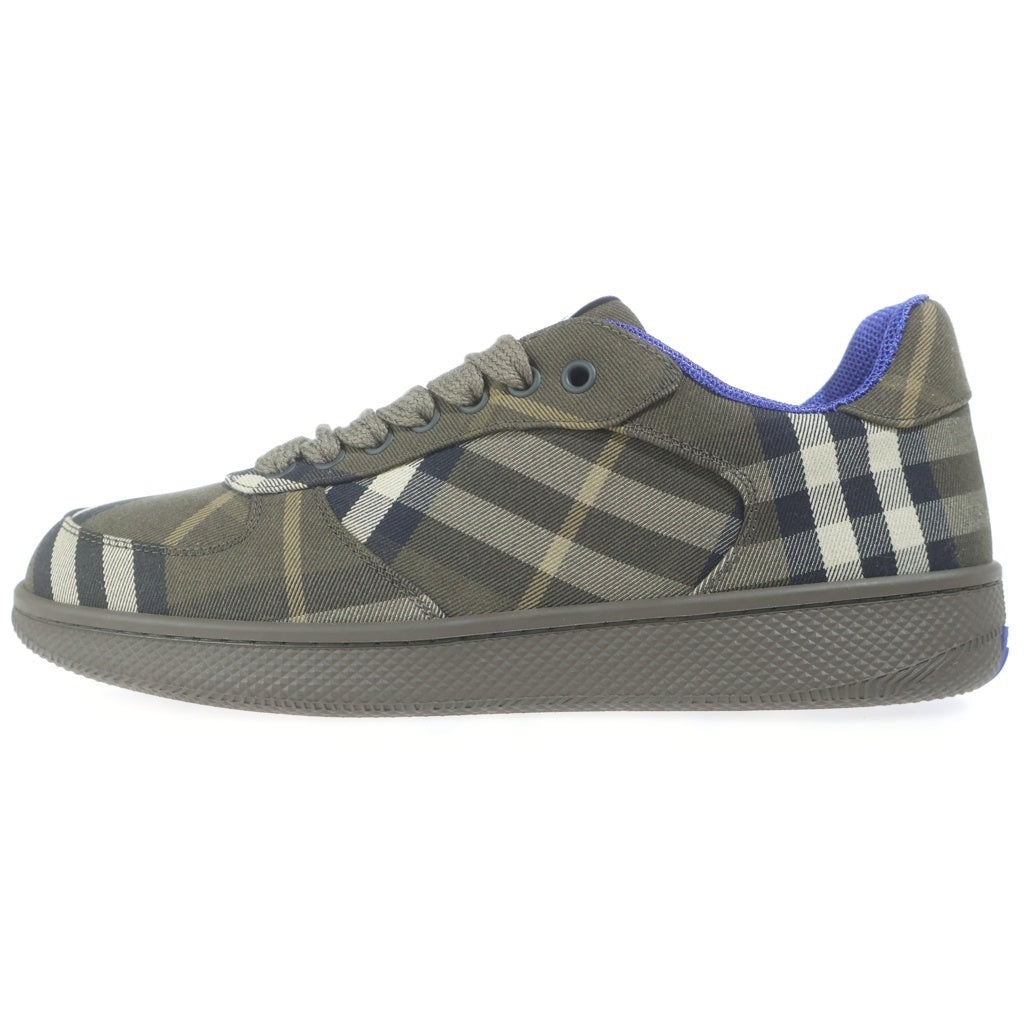 BURBERRY(バーバリー) ノバチェック総柄 テラス ローカットシューズ スニーカー カーキ