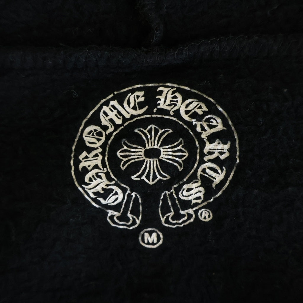 CHROME HEARTS(クロムハーツ) CHプラス プリント ジップアップ スウェット パーカー フーディー ブラック