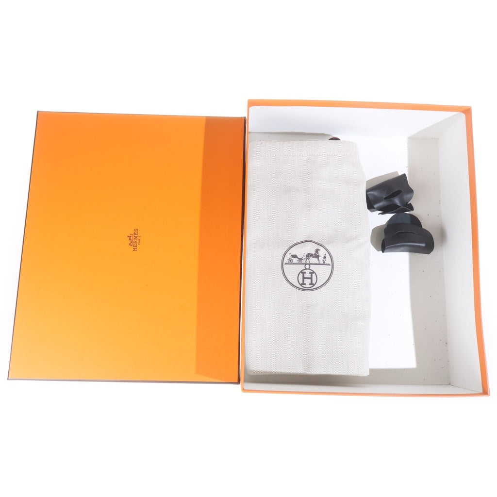 HERMES(エルメス) ジェフ ケリーバックル レザー ショートブーツ シューズ ブラック レディース