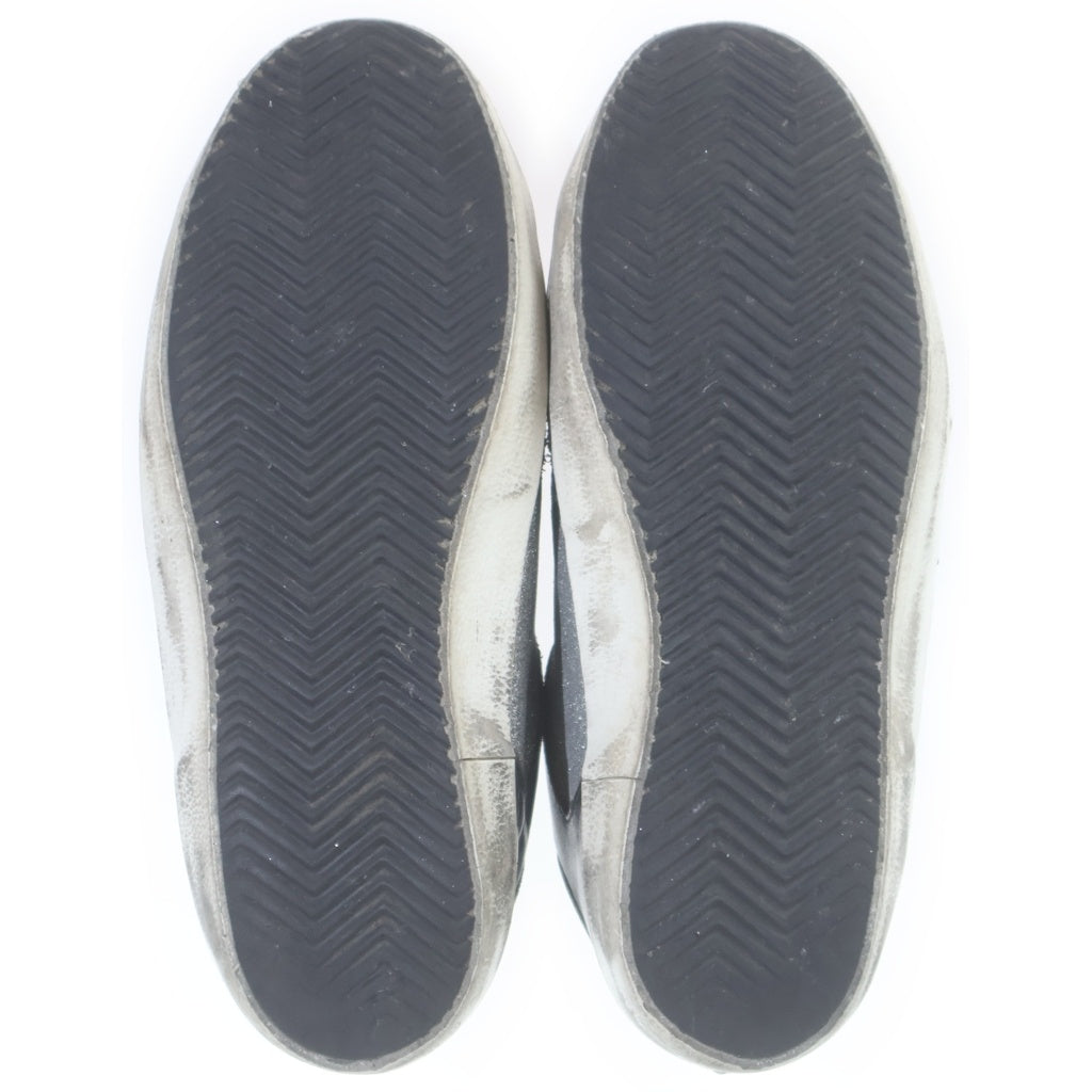 GOLDEN GOOSE DELUXE BRAND(ゴールデングースデラックスブランド) グリッター スーパースター ローカットシューズ スニーカー ブラック/シルバー
