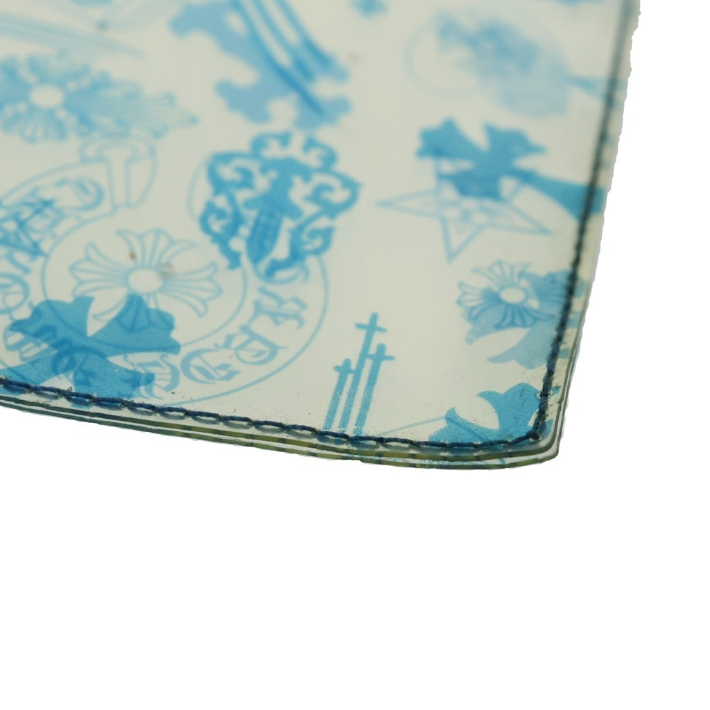 CHROME HEARTS(クロムハーツ) CLEAR VINYL POUCH クリアビニールポーチ CHプリント クリアファイル クリア/ブルー レディース
