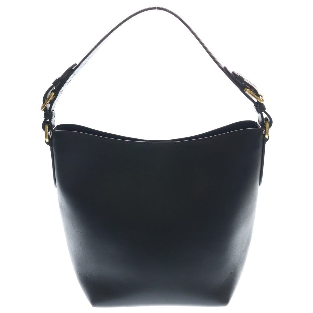 LAUREN RALPH LAUREN(ローレンラルフローレン) Leather Medium Witley Bucket Bag ミディアム ウィットリーバケットバック ショルダーバッグ レザー ブラック 431950855006 レディース