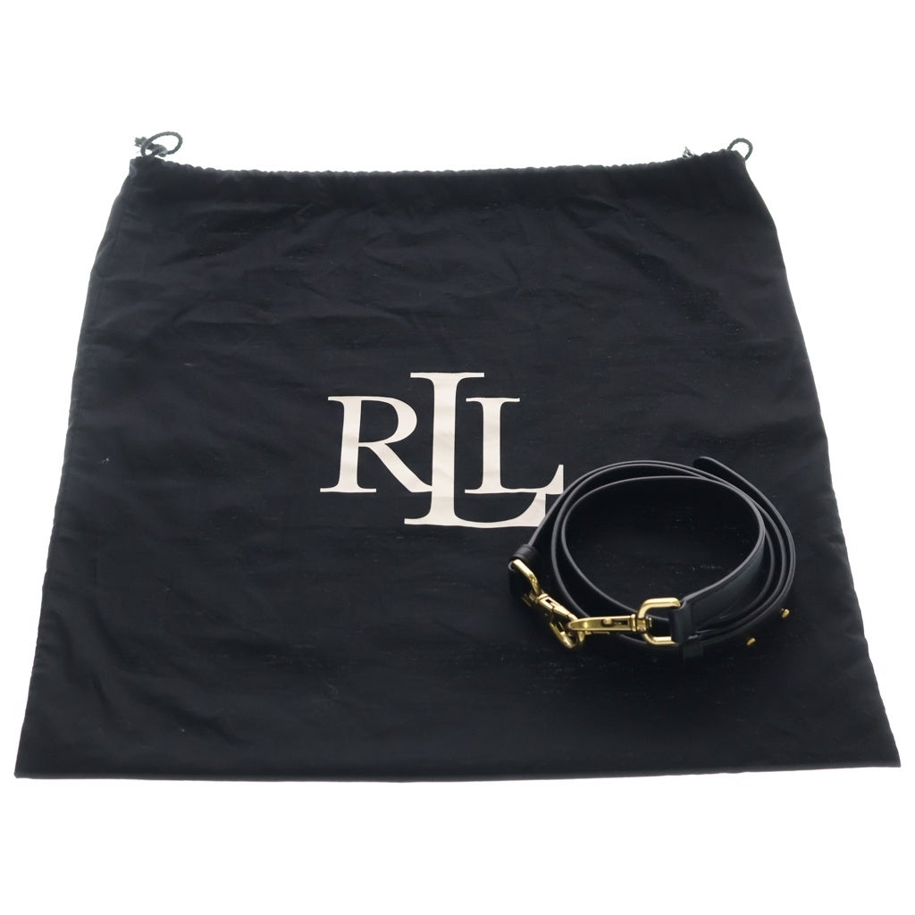 LAUREN RALPH LAUREN(ローレンラルフローレン) Leather Medium Witley Bucket Bag ミディアム ウィットリーバケットバック ショルダーバッグ レザー ブラック 431950855006 レディース