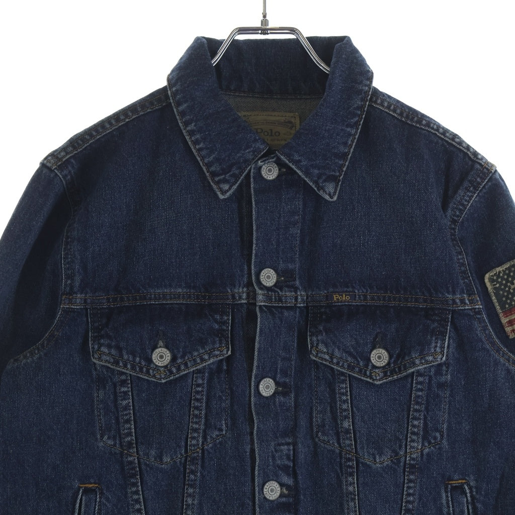 POLO RALPH LAUREN(ポロラルフローレン) デニム トラッカージャケット フラッグ インディゴ ボーイズ 323701282001
