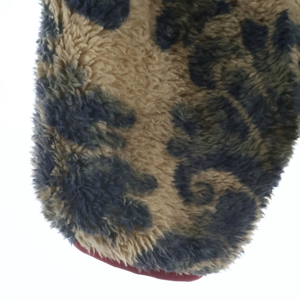 KAPITAL(キャピタル) Damask Pattern Fleece Zip Blouson ダマスク総柄 ジップアップ フリース ジャケット ベージュ EK-950