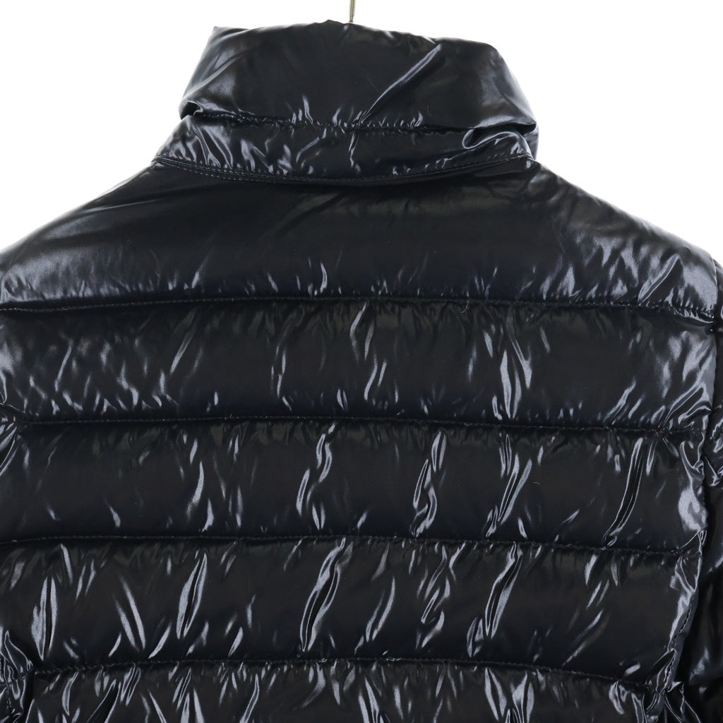 MONCLER(モンクレール) PLANE ダブルブレスト ワッペンロゴ ジップアップ ダウンジャケット ブラック 420934699505 68950 レディース