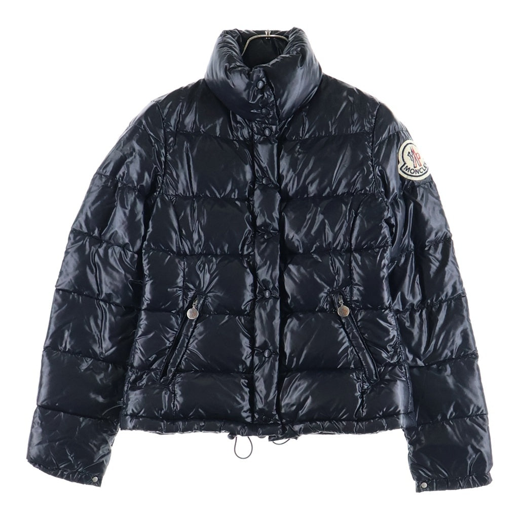 MONCLER(モンクレール) CLAIRE クレア ワッペンロゴ ジップアップ ダウンジャケット ブラック 46313/50/68950 レディース