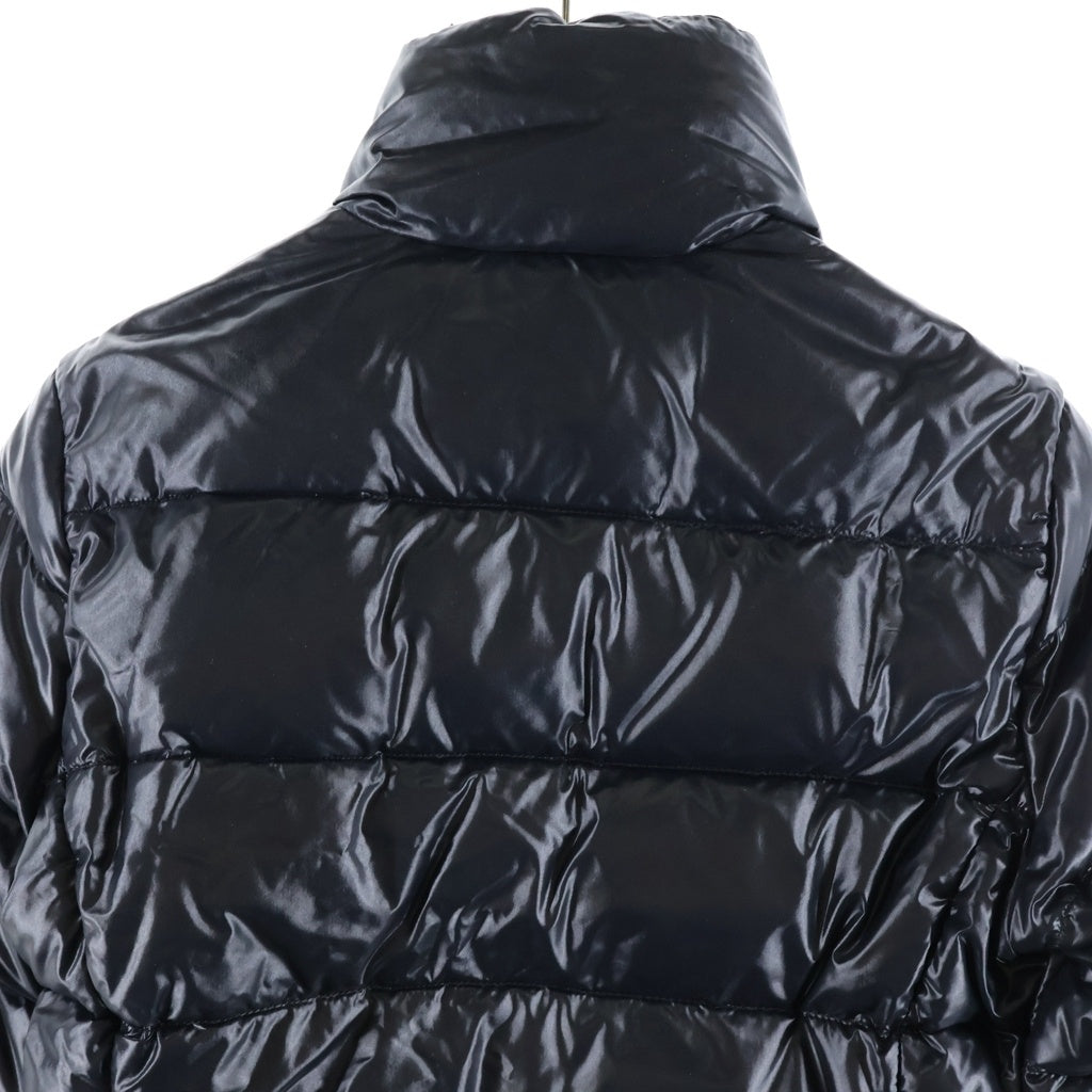 MONCLER(モンクレール) CLAIRE クレア ワッペンロゴ ジップアップ ダウンジャケット ブラック 46313/50/68950 レディース