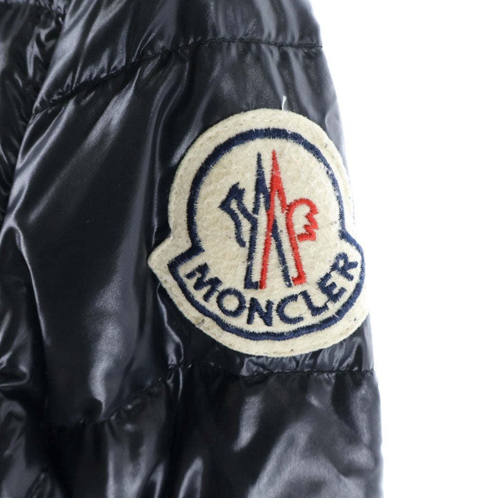 MONCLER(モンクレール) CLAIRE クレア ワッペンロゴ ジップアップ ダウンジャケット ブラック 46313/50/68950 レディース