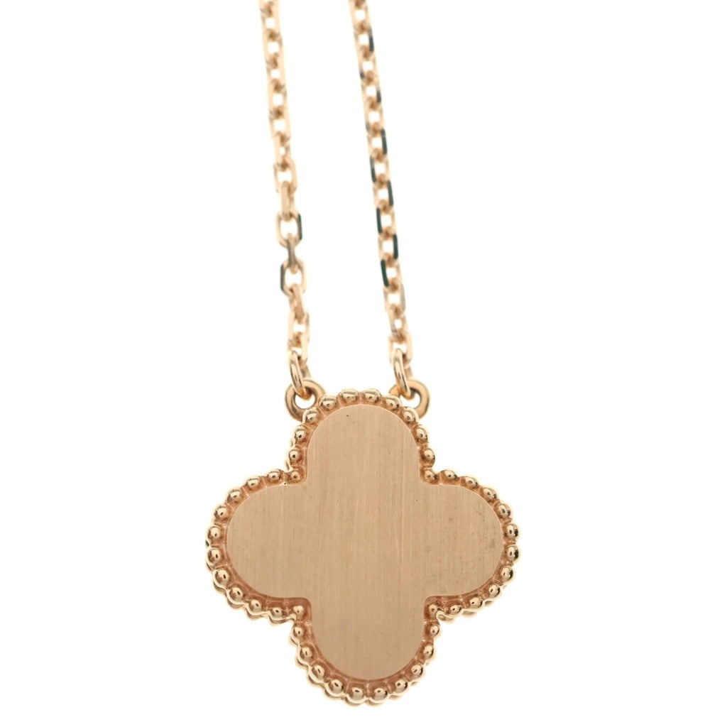 Van Cleef & Arpels(ヴァンクリーフアンドアーペル) ヴィンテージアルハンブラ セーブル ダイヤモンド ネックレス 2021ホリデー ピンクゴールド Au750PG VCARP7TD00 レディース