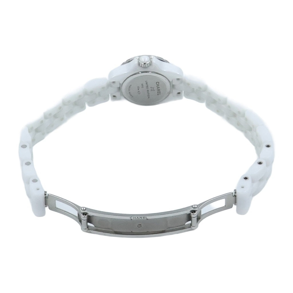 CHANEL(シャネル) J12 XS ピンクシェル×ピンクサファイア文字盤 CE/QZ ホワイトセラミック クォーツ 電池式 腕時計 H5512 レディース