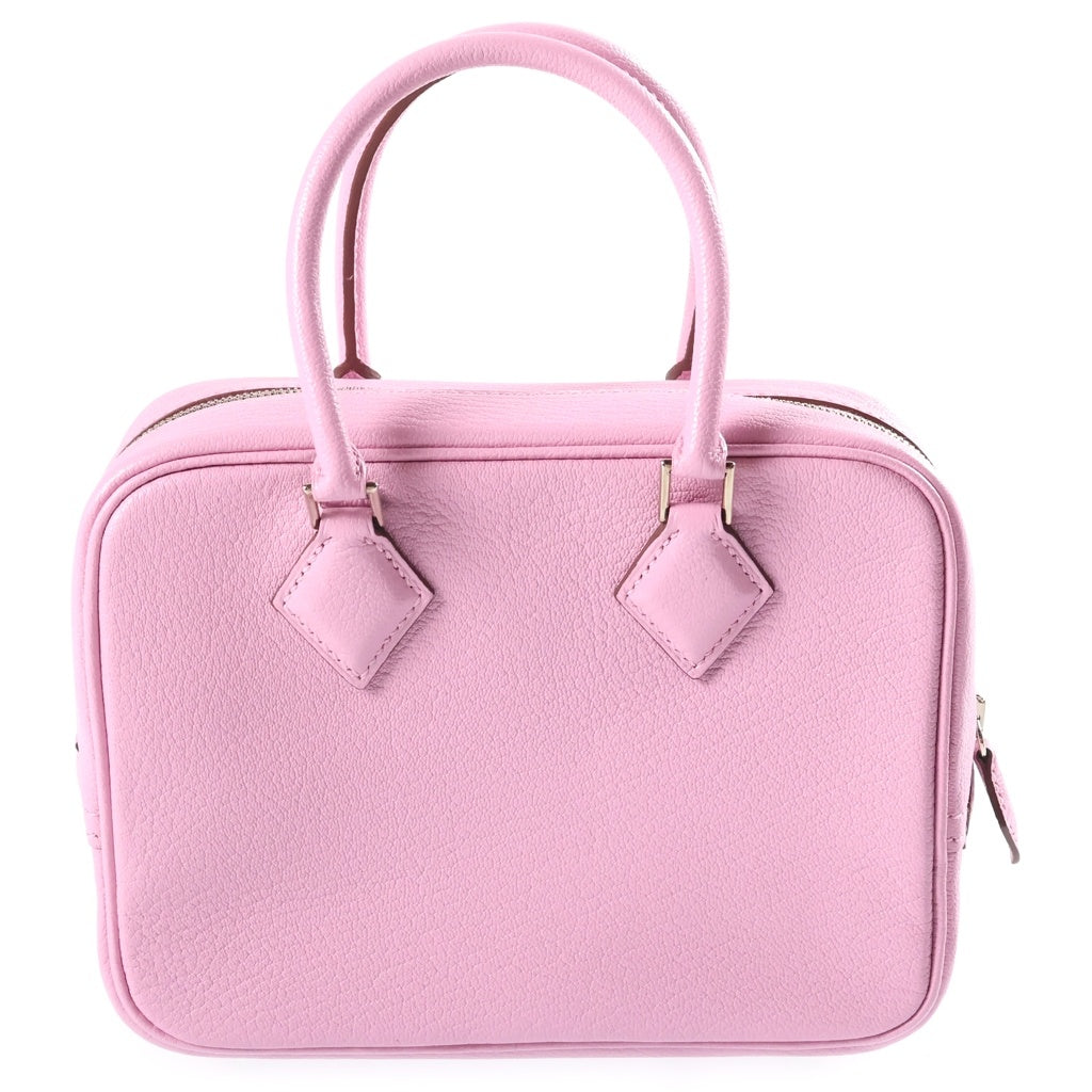 HERMES(エルメス) ミニプリュム MINI ハンドバッグ ショルダーバッグ モーヴシルベストル シェーブル レザー シルバー金具 D刻印 レディース