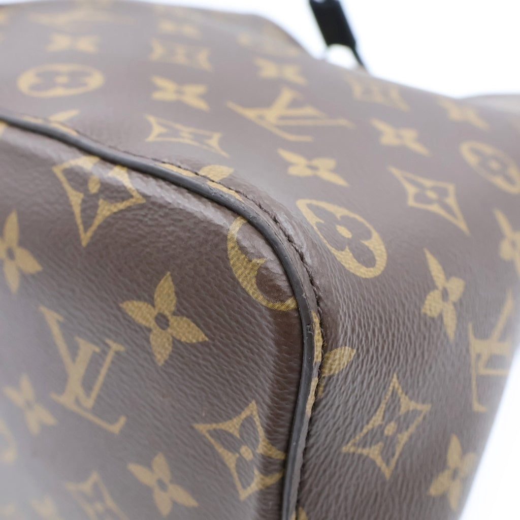 LOUIS VUITTON(ルイヴィトン) モノグラム ネオノエ ショルダーバッグ ブラウン×ブラック レザー×PVC M44020 ゴールド金具 レディース