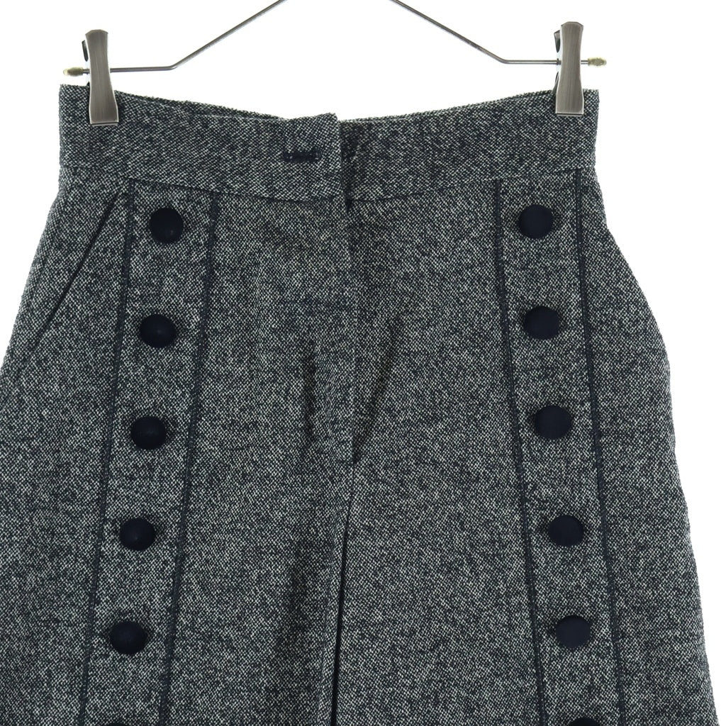 DOLCE & GABBANA(ドルチェアンドガッバーナ) ダブル釦ワイドパンツ グレー ウール PT-FTA6IT/FMRAX レディース