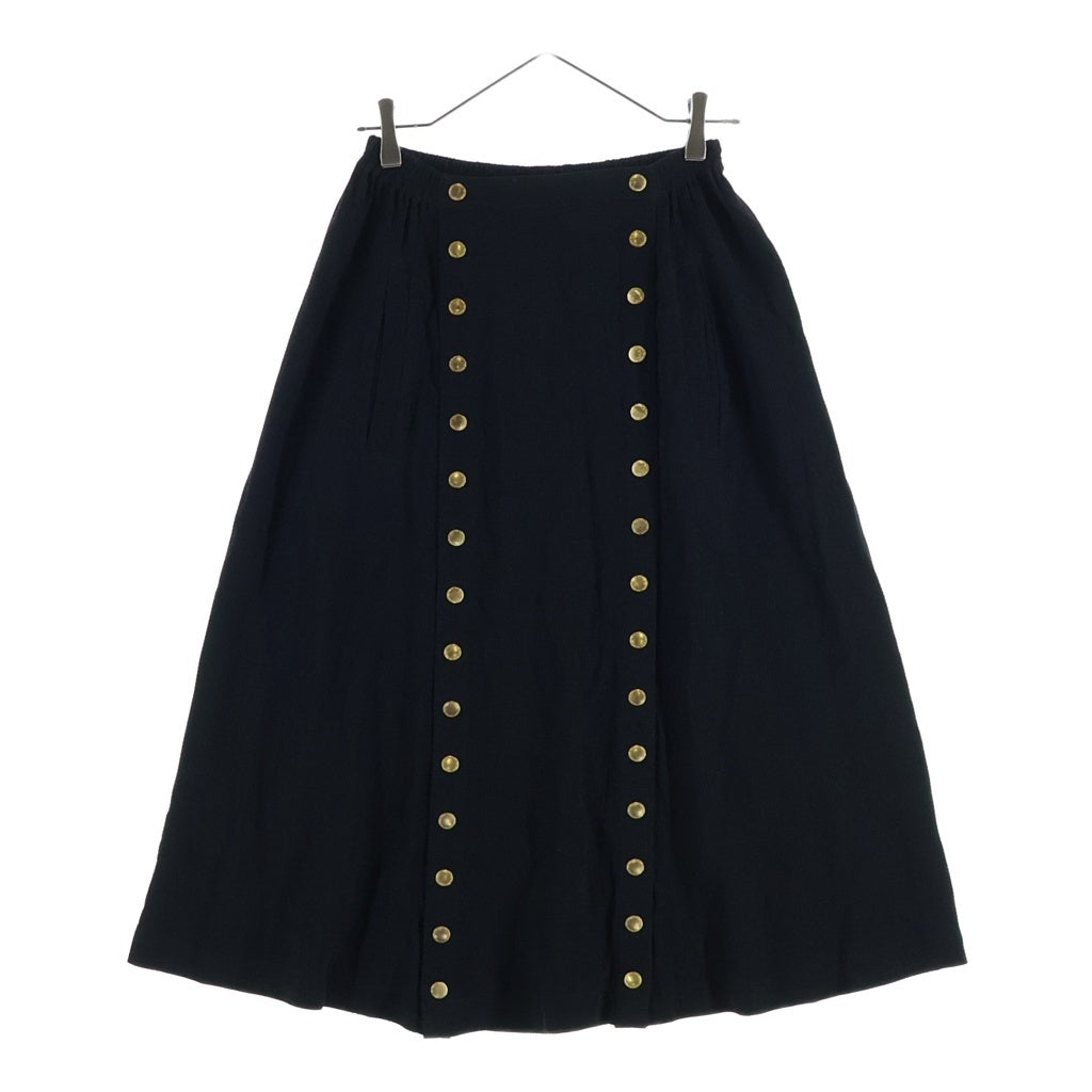MARC JACOBS(マークジェイコブス) 二つ釦スカート 金ボタン アセテート ブラック M4008463 レディース