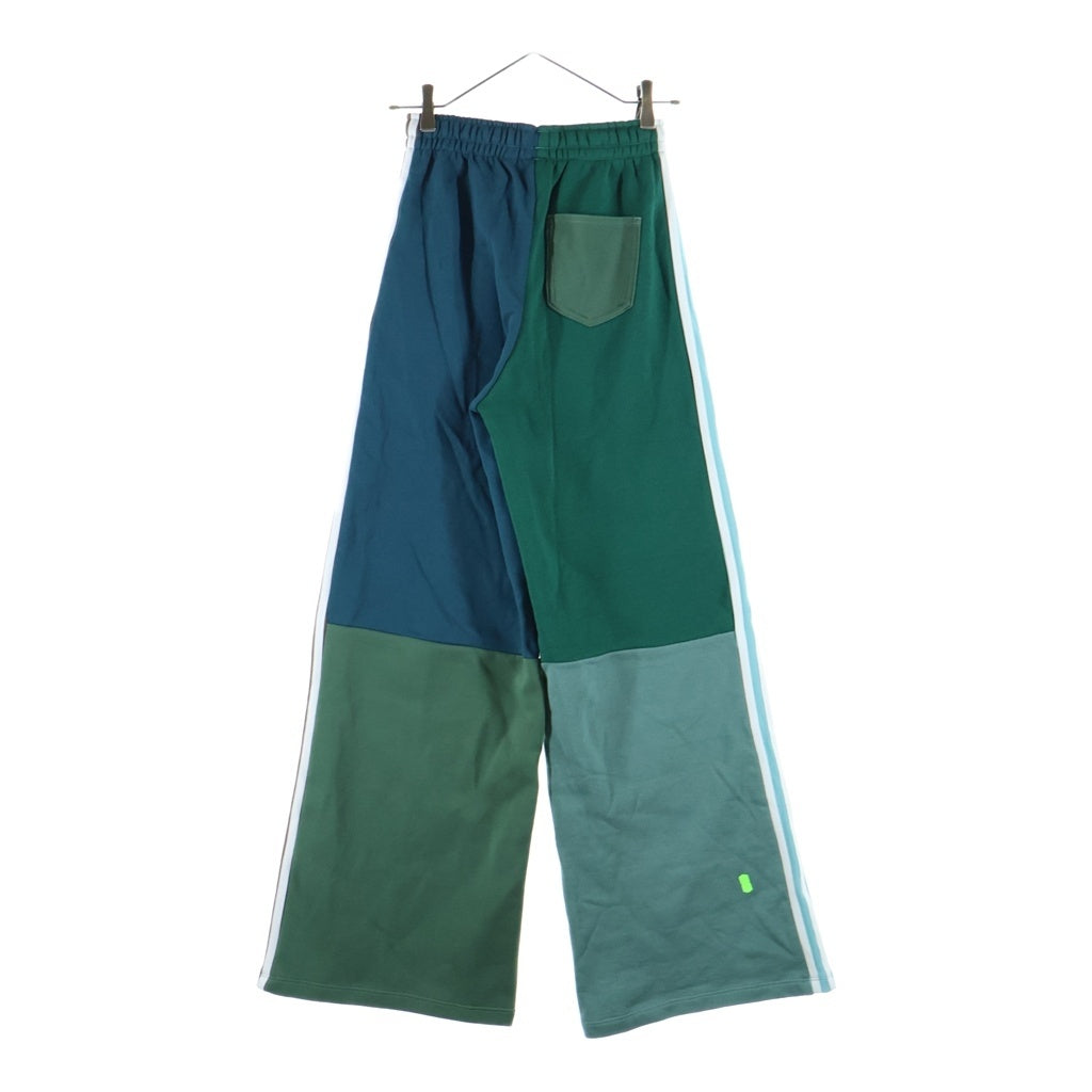 adidas(アディダス) ロゴ カラーブロックパンツ コットン グリーン II0759 レディース