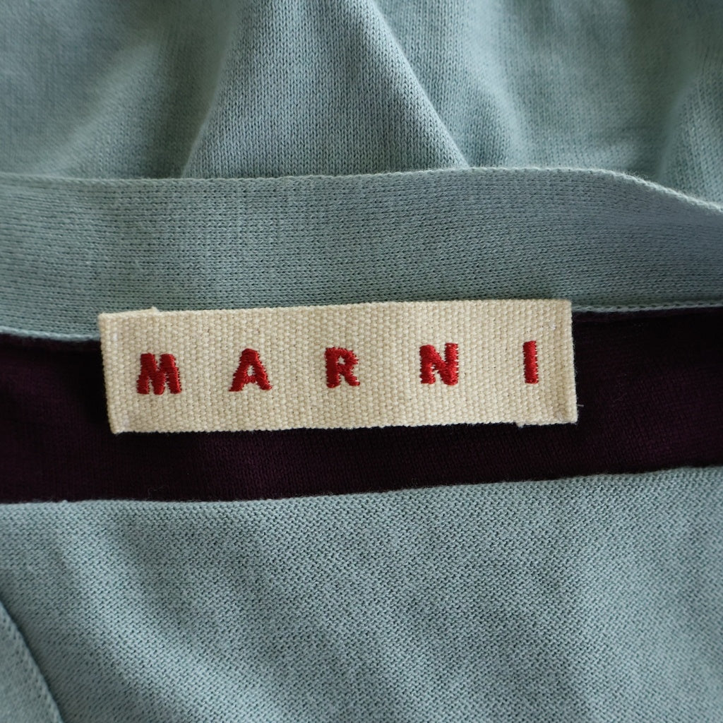 MARNI(マルニ) バイカラーカーディガン コットン ブルー×パープル S18CDMDW14MQ0FC720-BIB22 レディース
