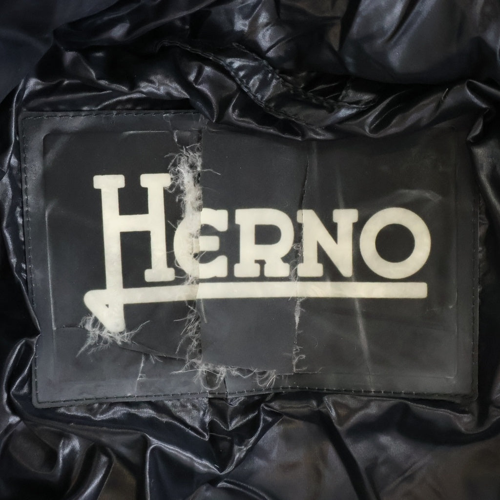 HERNO(ヘルノ) ロングダウンジャケット ブラック ナイロン PI0155D-12017 レディース