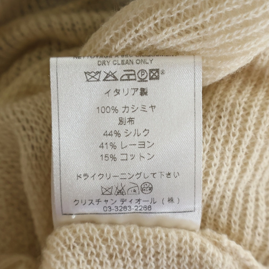 Christian Dior(クリスチャンディオール) ショート丈レースブラウス ベージュ カシミヤ VNGL45300 レディース