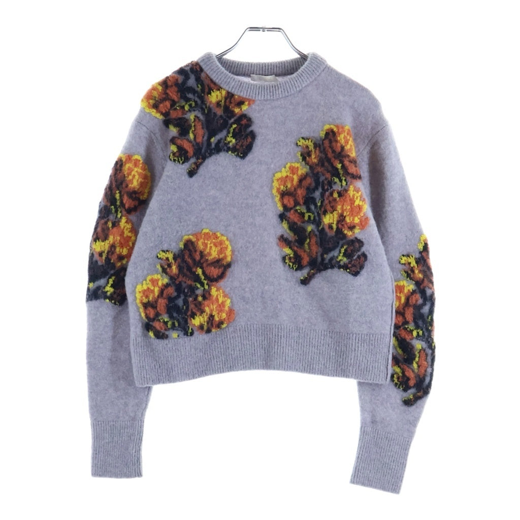 Chloe(クロエ) 花柄ニットセーター パープル×オレンジ ポリエステル CHC19AMP78610516S レディース