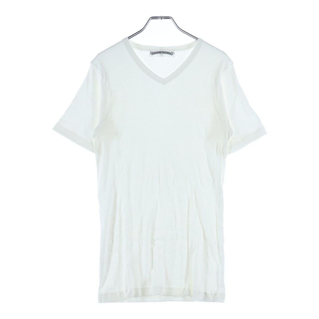 CHROME HEARTS(クロムハーツ) Vネック半袖Tシャツ カットソー ホワイト