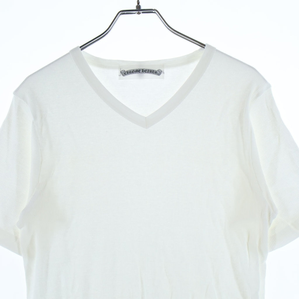 CHROME HEARTS(クロムハーツ) Vネック半袖Tシャツ カットソー ホワイト