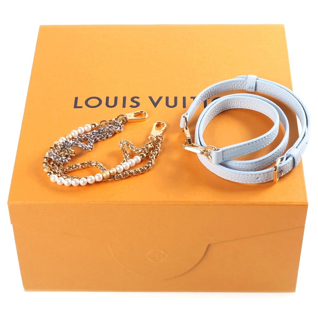 LOUIS VUITTON(ルイヴィトン) カプシーヌ EW MINI ハンドバック 2wayバック パール トリヨンレザー ゴールド金具 スカイブルー レディース