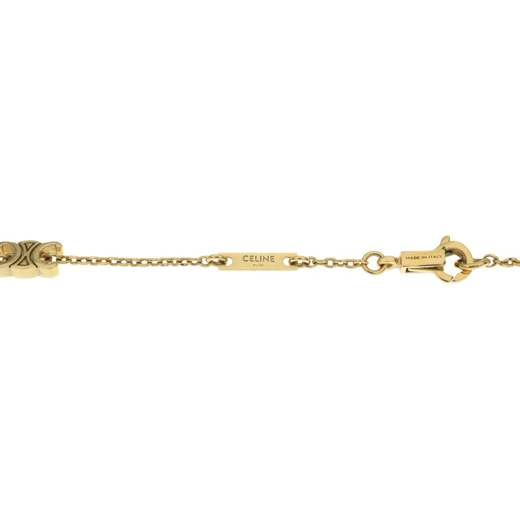 CELINE(セリーヌ) セリーヌ ミニトリオンフ ネックレス ペンダント チェーン GP ゴールド レディース