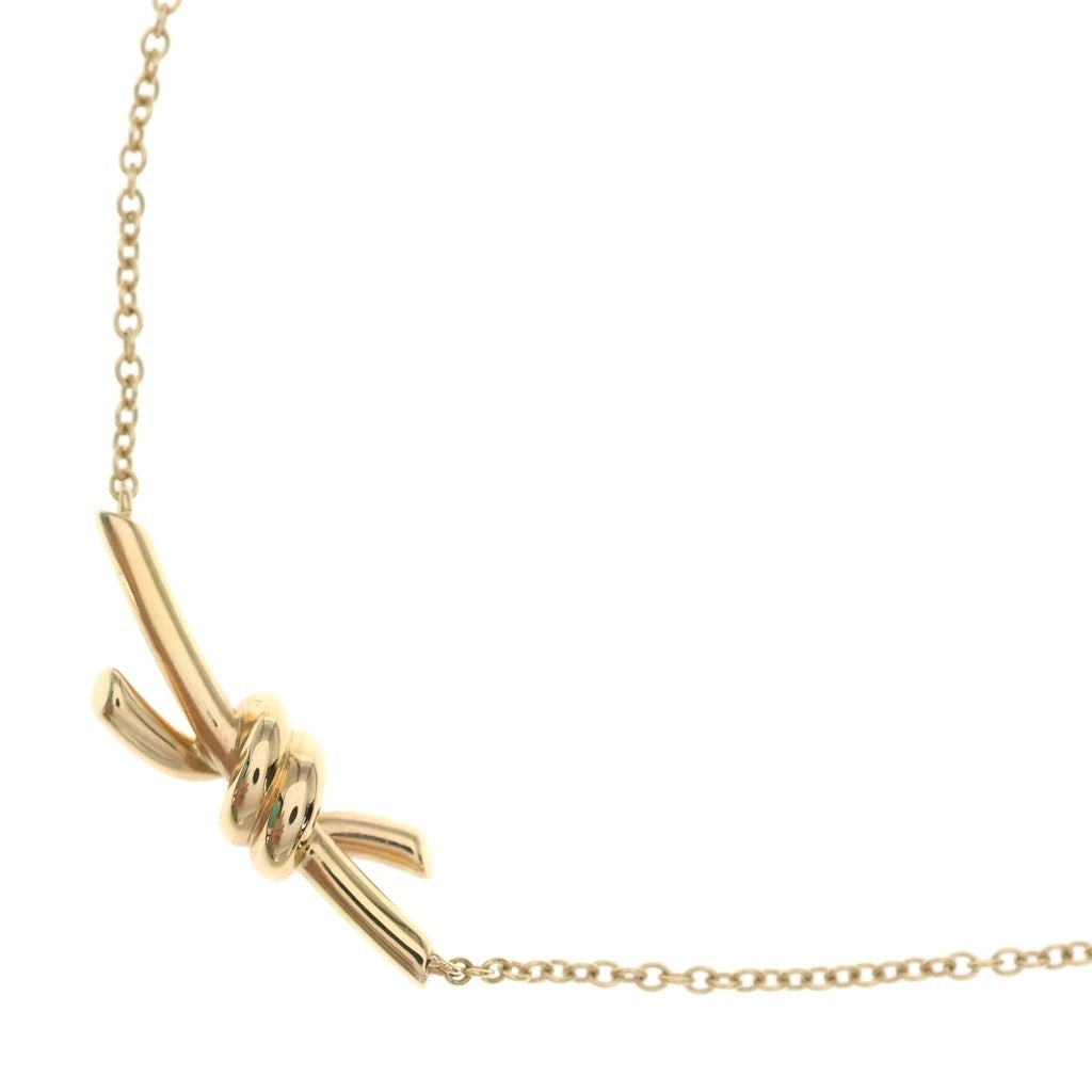TIFFANY & Co.(ティファニー) ノット スモール ネックレス ペンダント チェーン ピンクゴールド Au750PG レディース