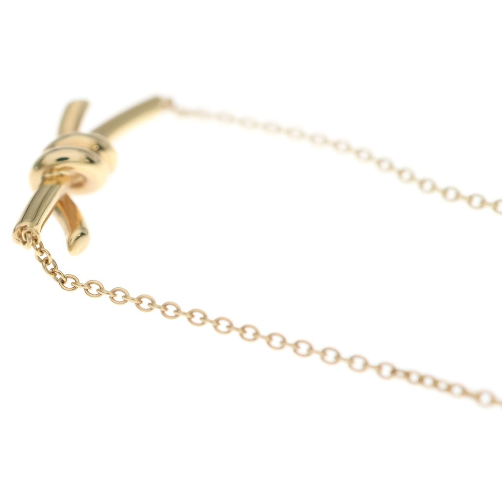 TIFFANY & Co.(ティファニー) ノット スモール ネックレス ペンダント チェーン ピンクゴールド Au750PG レディース