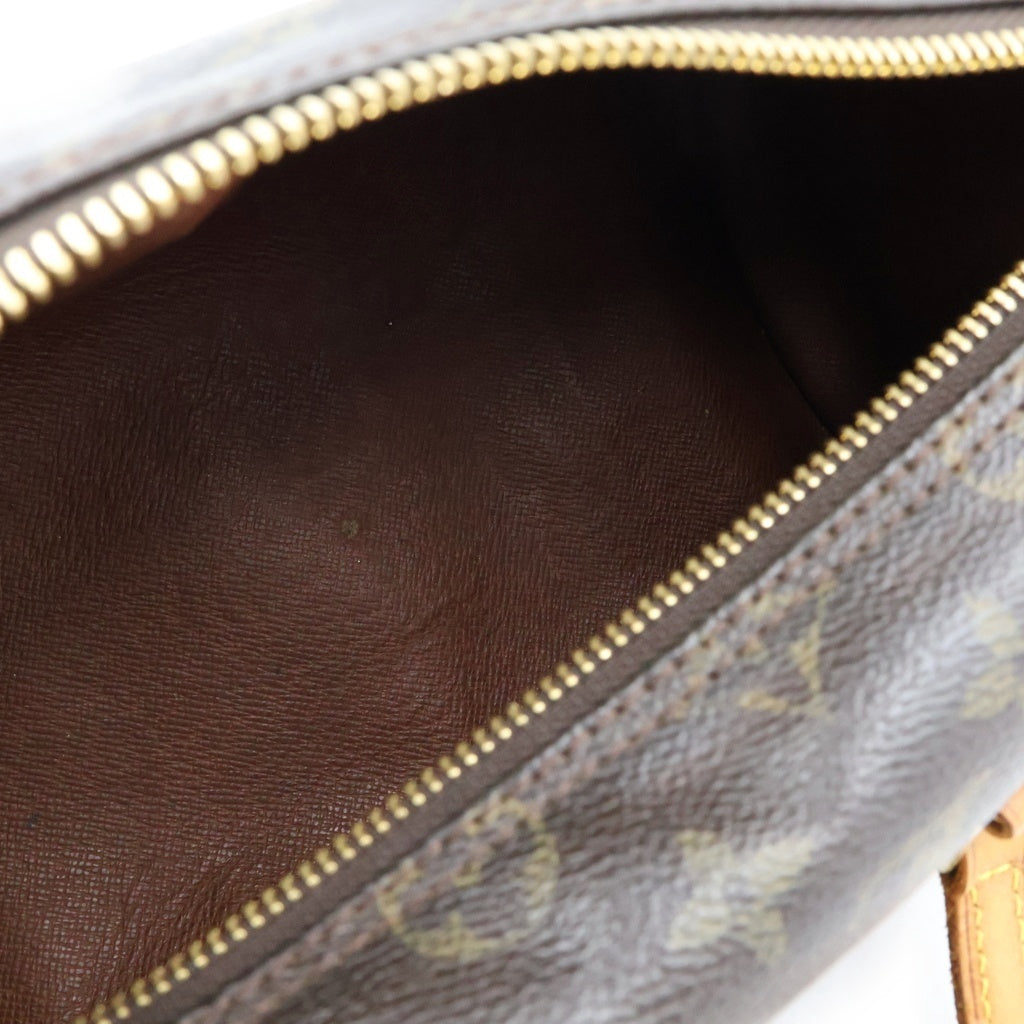 LOUIS VUITTON(ルイヴィトン) モノグラム パピヨン26 ハンドバッグ ブラウン レザー×PVC M51386 ゴールド金具 レディース
