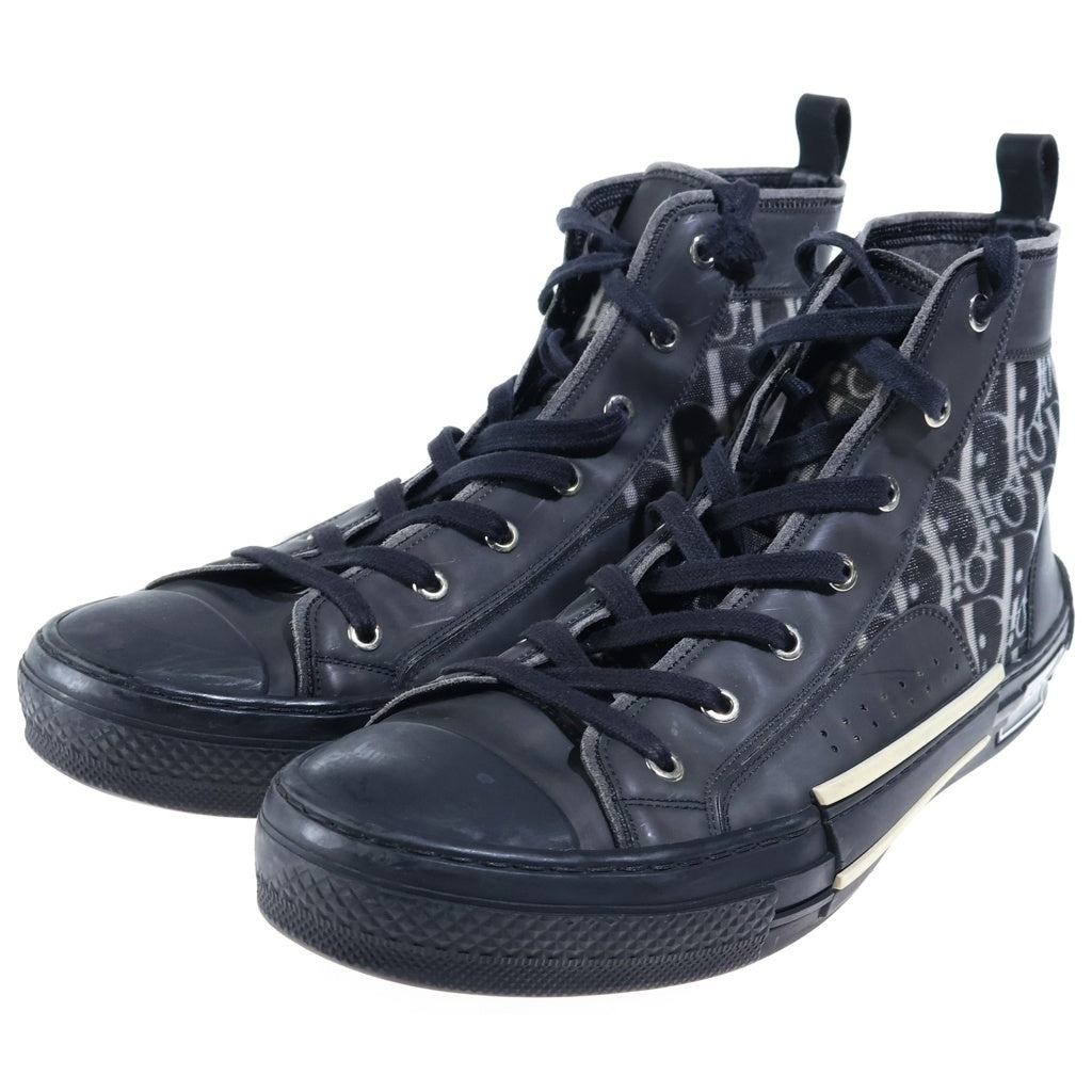 DIOR(ディオール) B23 ハイカットスニーカー ブラック オブリーク 靴