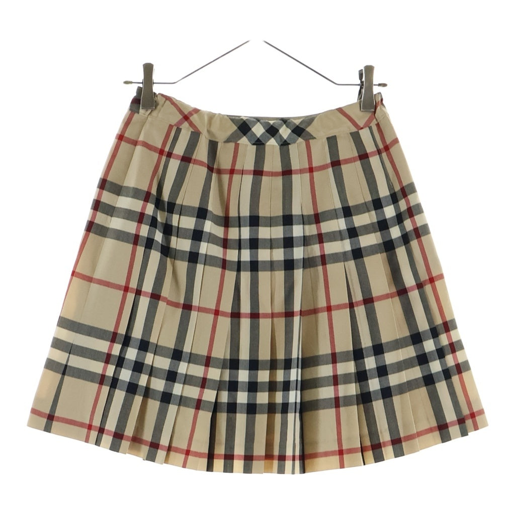 BURBERRY(バーバリー) ノバチェック総柄 プリーツ ミニスカート