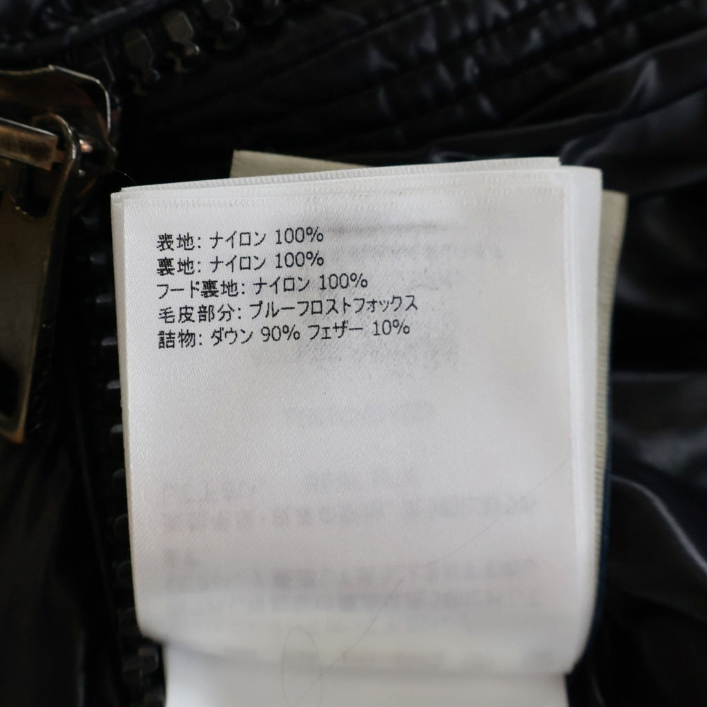 MONCLER(モンクレール) FULMARUS GIUBBOTTO ダウンコート ブラック ダウン ファー E20934986325 レディース