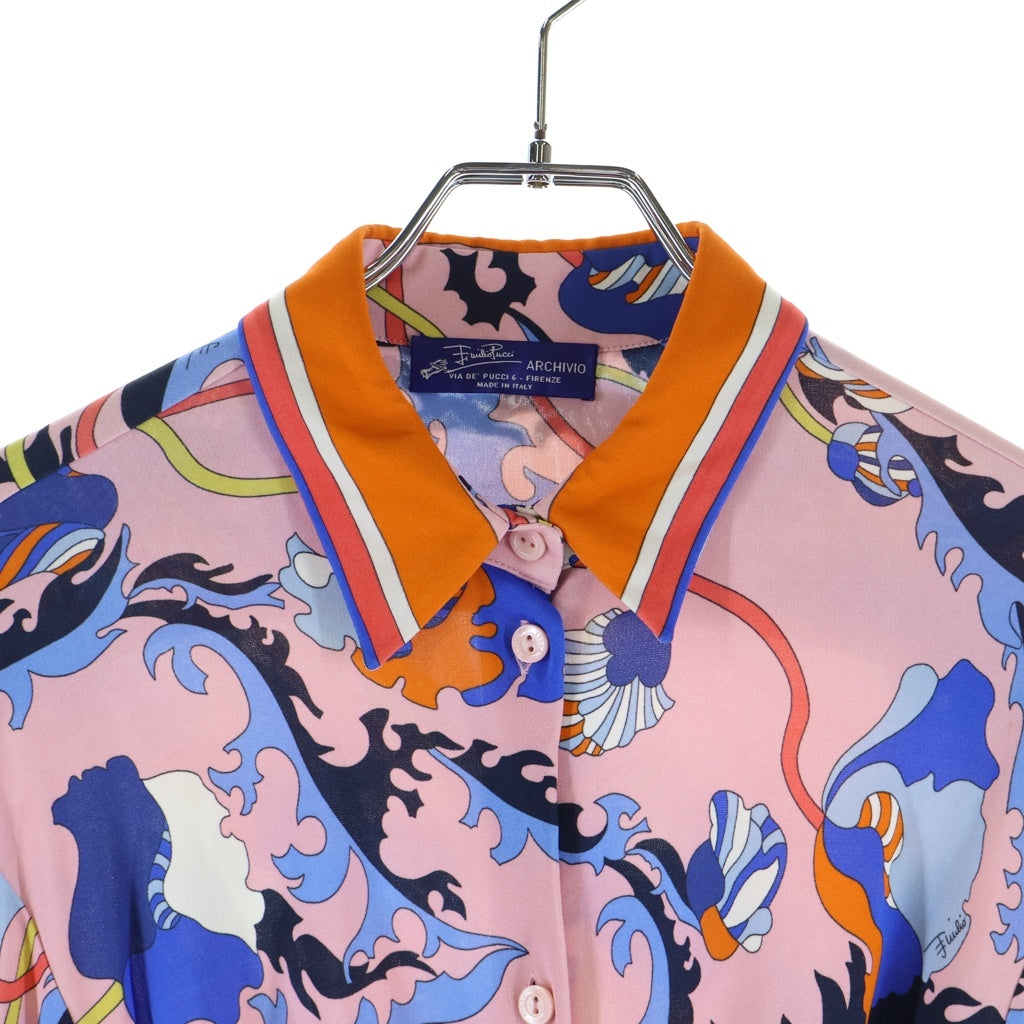EMILIO PUCCI(エミリオプッチ) ロング ワンピース 長袖 マルチカラー レディース