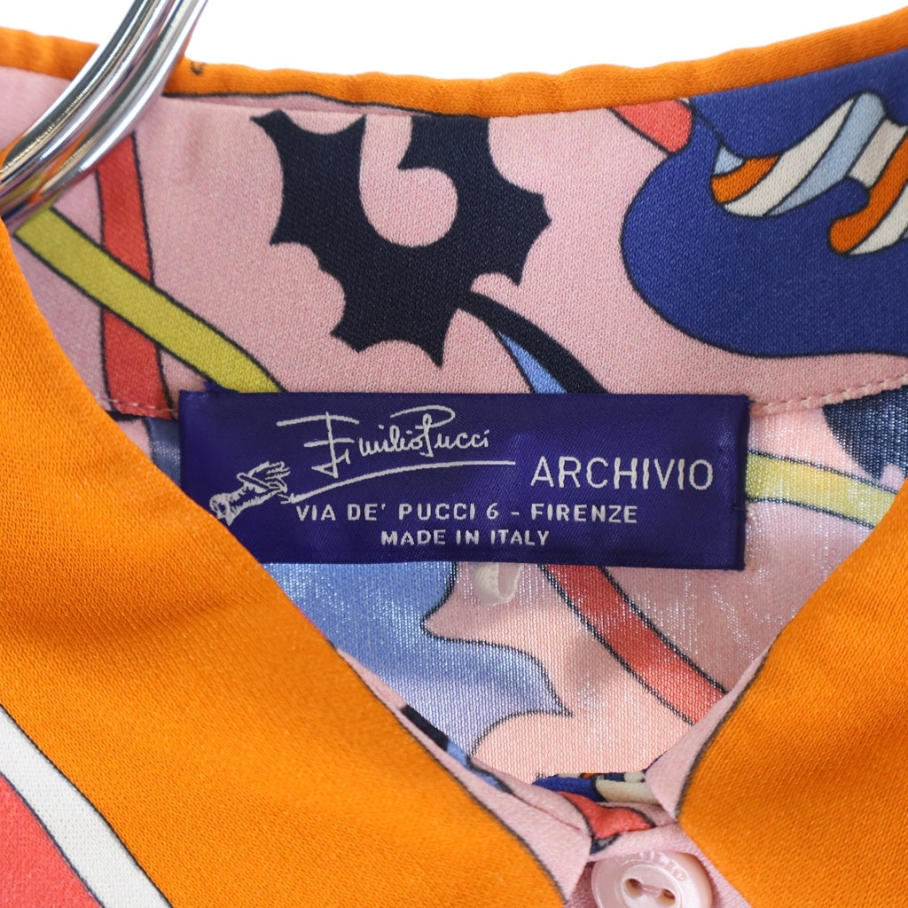 EMILIO PUCCI(エミリオプッチ) ロング ワンピース 長袖 マルチカラー レディース