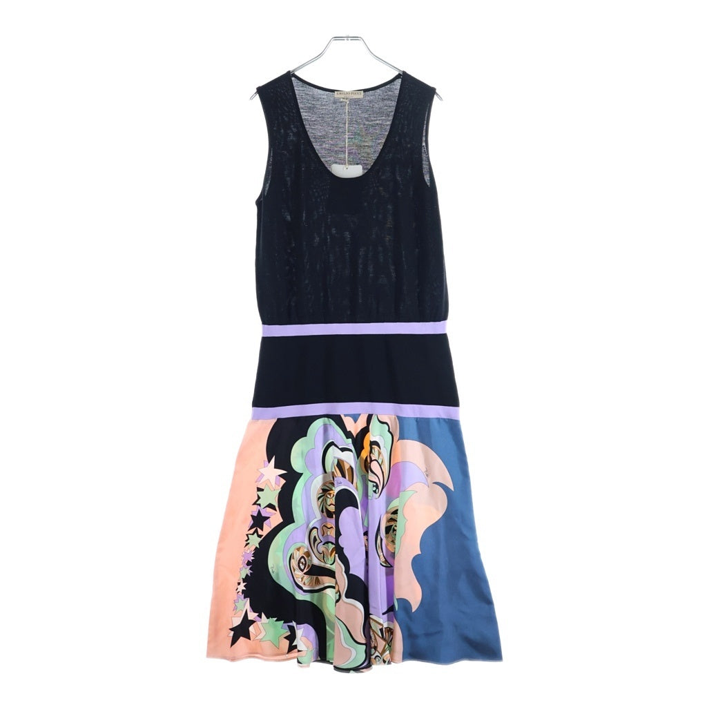 EMILIO PUCCI(エミリオプッチ) ノースリーブ ワンピース レーヨン マルチカラー レディース