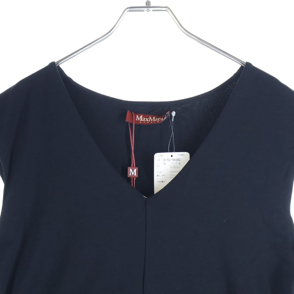 Max Mara(マックスマーラ) ノースリーブ ワンピース レーヨン ナイロン ブラック レディース