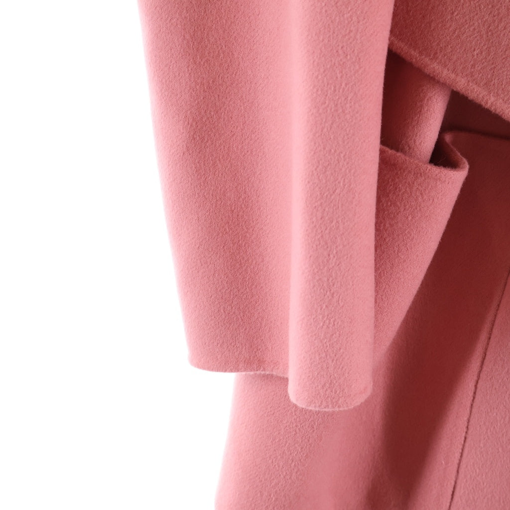 S MAX MARA(エス マックスマーラ) ウール フーデッドラップコート ロングコート ピンク 24190110716 レディース