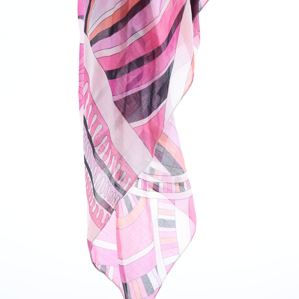 EMILIO PUCCI(エミリオプッチ) ノースリーブ 変形トップス チュニック 総柄 マルチカラー ピンク 42WP10 レディース