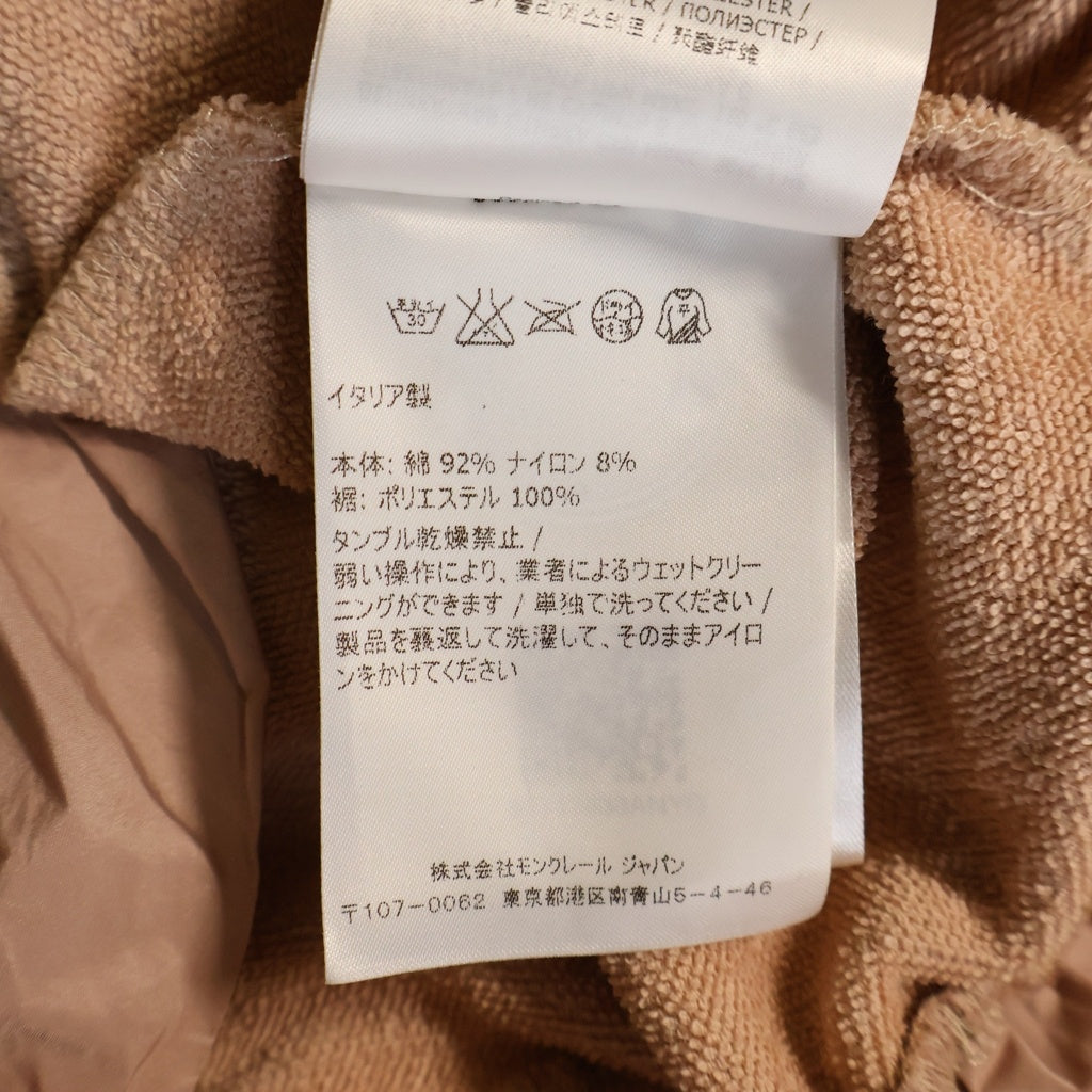 MONCLER(モンクレール) ABITO MANICHE CORTE フレンチスリーブ 素材切り替えワンピース ドレス ロゴ ピンク B10938556600 83154 レディース