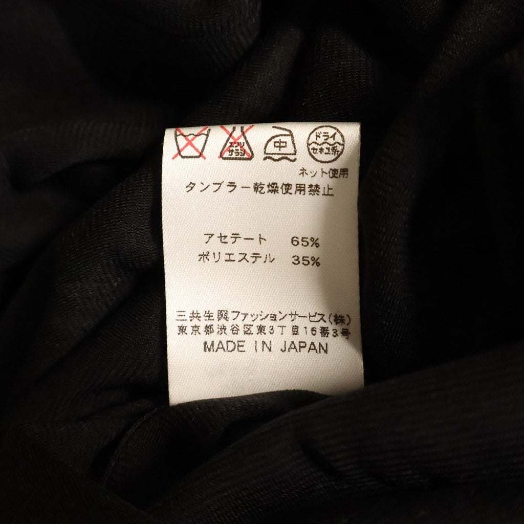LEONARD(レオナール) 花柄プリント ノースリーブワンピース ドレス アセテート ポリエステル ブラック 0190546 レディース