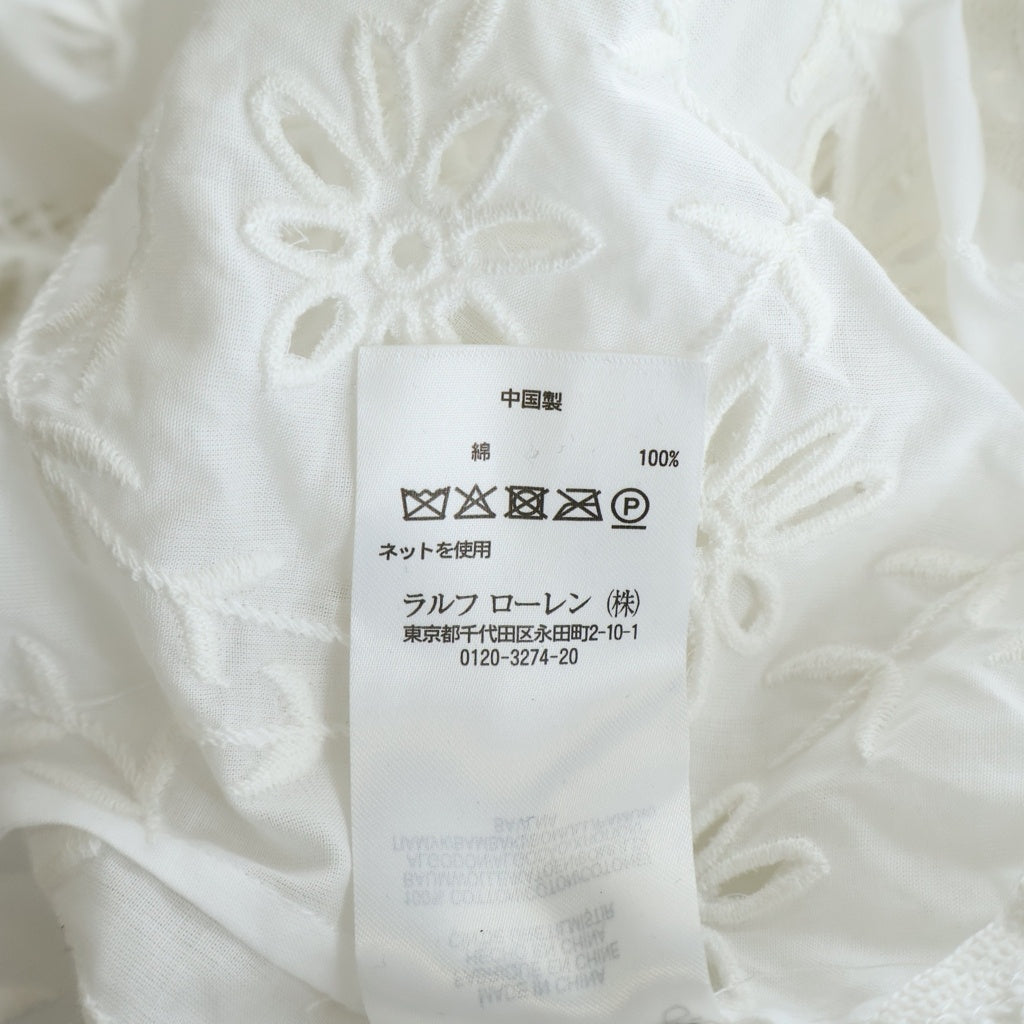 POLO RALPH LAUREN(ポロラルフローレン) レース カーディガン 長袖 コットン ホワイト レディース